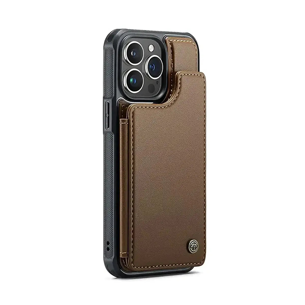 Buy Leather Flip Folio Phone Wallet Case, Magnetic Snap & RFID Blocking Card Slots, Kickstand Shockproof Protective Cover - NASH at Caseles-iPhone 17 Pro Max, Nash-Black