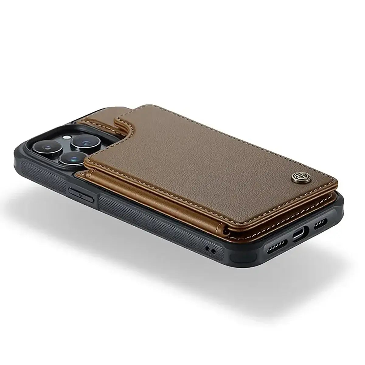 Buy Leather Flip Folio Phone Wallet Case, Magnetic Snap & RFID Blocking Card Slots, Kickstand Shockproof Protective Cover - NASH at Caseles-iPhone 17 Pro Max, Nash-Black