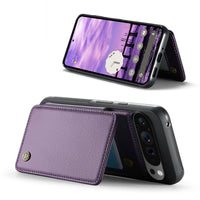 Buy Leather Flip Folio Phone Wallet Case, Magnetic Snap & RFID Blocking Card Slots, Kickstand Shockproof Protective Cover - NASHUA at Caseles-Google Pixel 10 Pro XL, Nash-Black