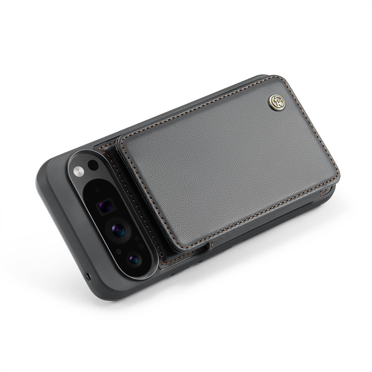 Buy Leather Flip Folio Phone Wallet Case, Magnetic Snap & RFID Blocking Card Slots, Kickstand Shockproof Protective Cover - NASHUA at Caseles-Google Pixel 10 Pro XL, Nash-Black