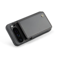 Buy Leather Flip Folio Phone Wallet Case, Magnetic Snap & RFID Blocking Card Slots, Kickstand Shockproof Protective Cover - NASHUA at Caseles-Google Pixel 10 Pro XL, Nash-Black