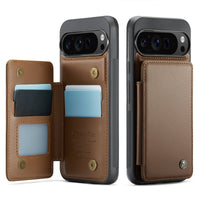 Buy Leather Flip Folio Phone Wallet Case, Magnetic Snap & RFID Blocking Card Slots, Kickstand Shockproof Protective Cover - NASHUA at Caseles-Google Pixel 10 Pro XL, Nash-Black