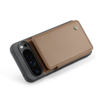 Buy Leather Flip Folio Phone Wallet Case, Magnetic Snap & RFID Blocking Card Slots, Kickstand Shockproof Protective Cover - NASHUA at Caseles-Google Pixel 10 Pro XL, Nash-Black