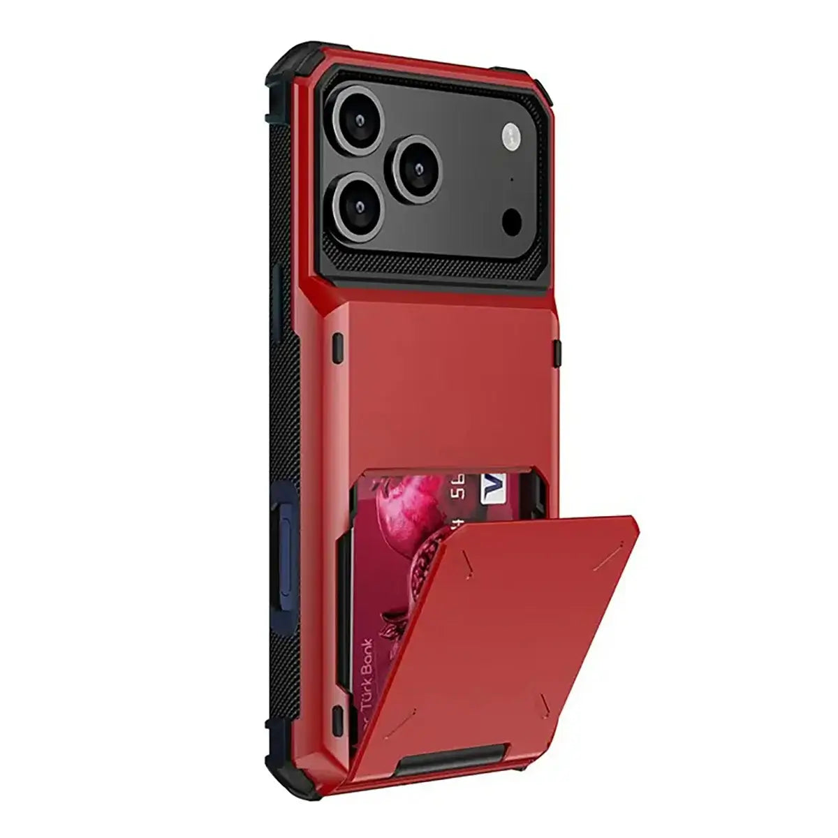 Buy Flip Hidden Pocket Wallet Phone Case, Card Slot Credit Card Holder Dual Layer Hybrid TPU Bumper Armor Protective Hard Shell Back Cover,Noel at Caseles-iPhone 17 Pro Max, Gray