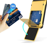 Buy Flip Hidden Pocket Wallet Phone Case, Card Slot Credit Card Holder Dual Layer Hybrid TPU Bumper Armor Protective Hard Shell Back Cover,Noel at Caseles-iPhone 17 Pro Max, Gray