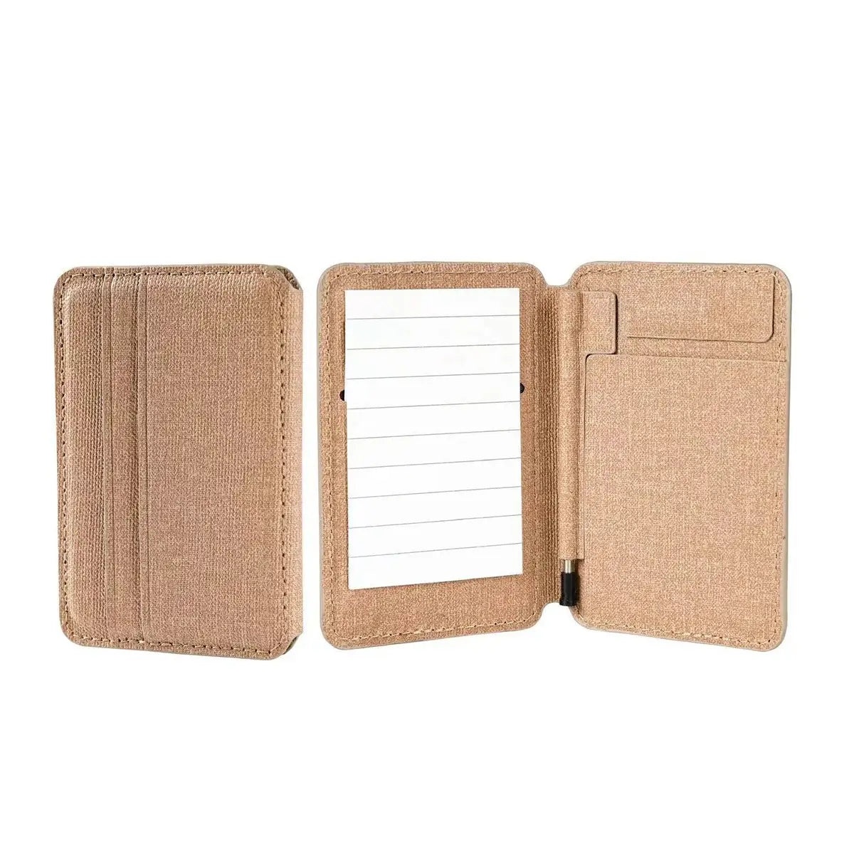 Buy Note Snap Magnetic Wallet - Compatible with MagSafe, with Built-In Pen & Notepad - NOTE SNAP MAGNETIC WALLET FOR IPHONE at Caseles-Beige, 