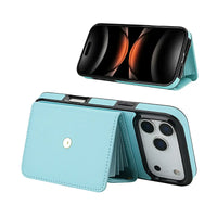 Buy Crossbody Wallet Phone Case, Magnetic Closure Flip Handbag, Leather, Card Holder, Wrist Strap Lanyard, RFID Blocking Kickstand Cover - OLIVIA at Caseles-iPhone 17 Pro Max, Oliana-Black