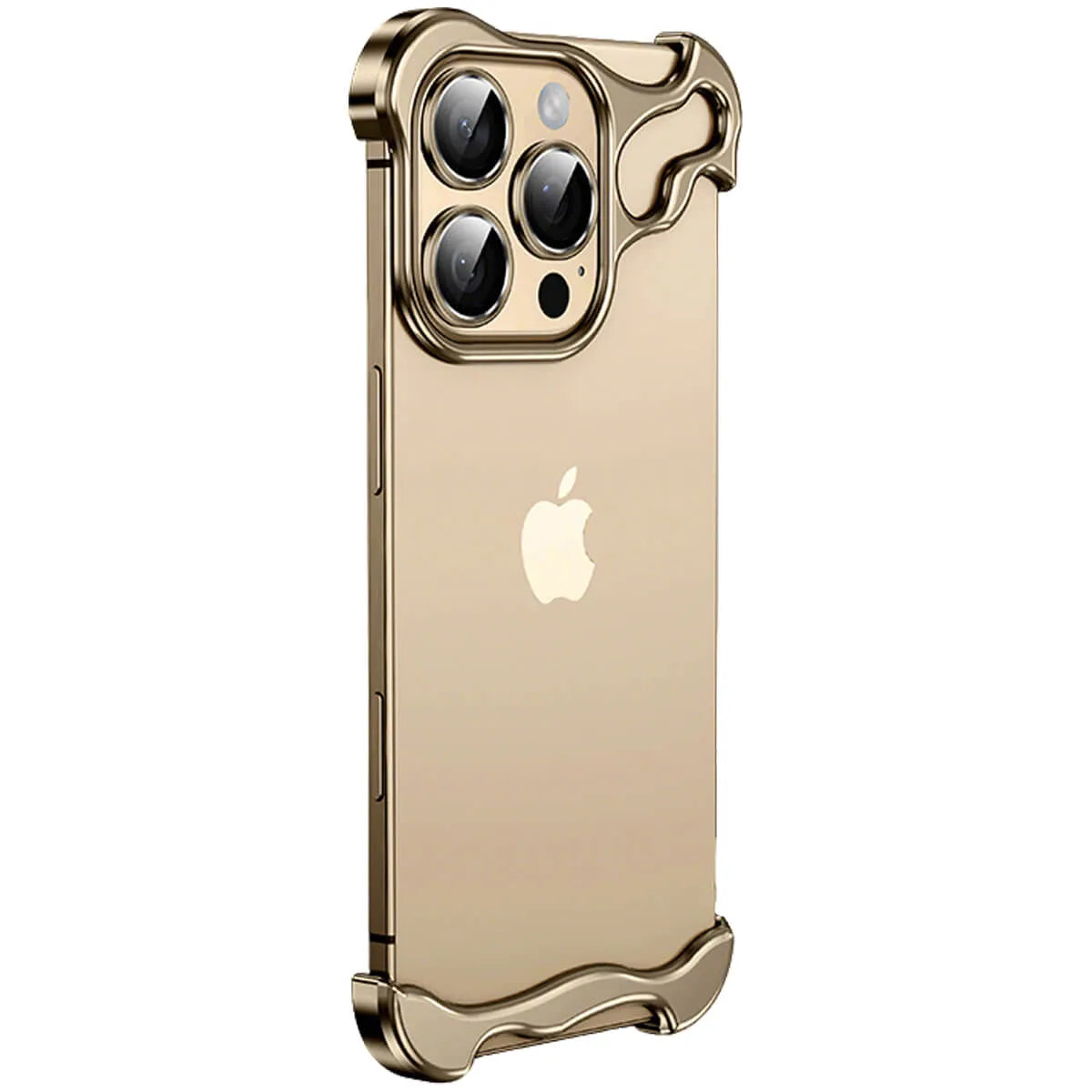 Buy Aluminum Alloy Anti-fall Heat Dissipation Bezel Slim iPhone Case , Pekah at Caseles -iPhone 17, Gold