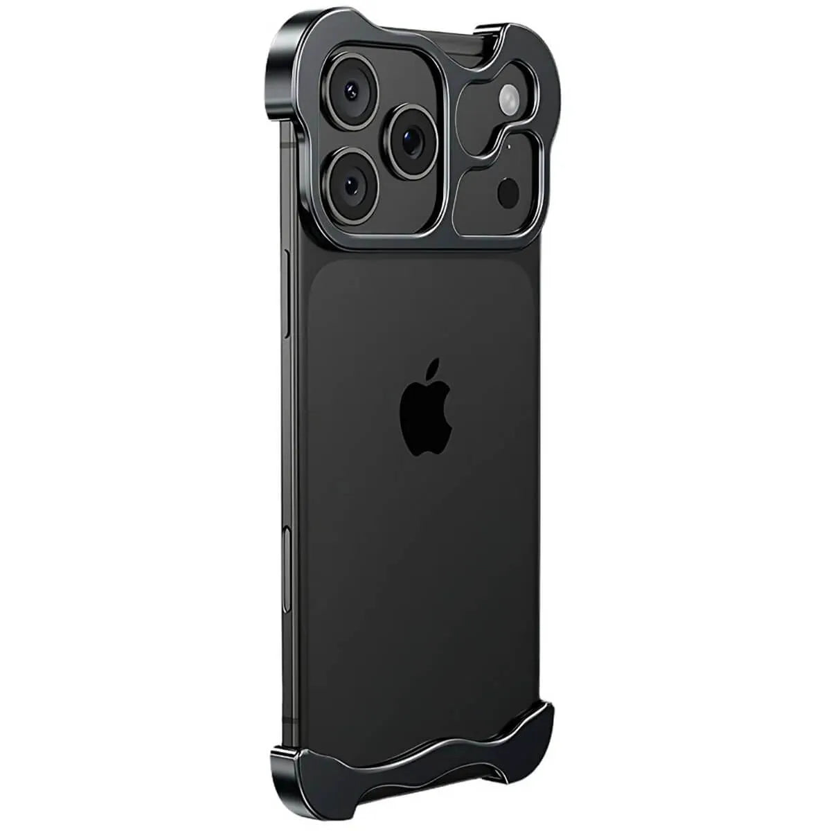 Buy Aluminum Alloy Anti-fall Heat Dissipation Bezel Slim iPhone Case , Pekah at Caseles -iPhone 17 Pro Max, Black