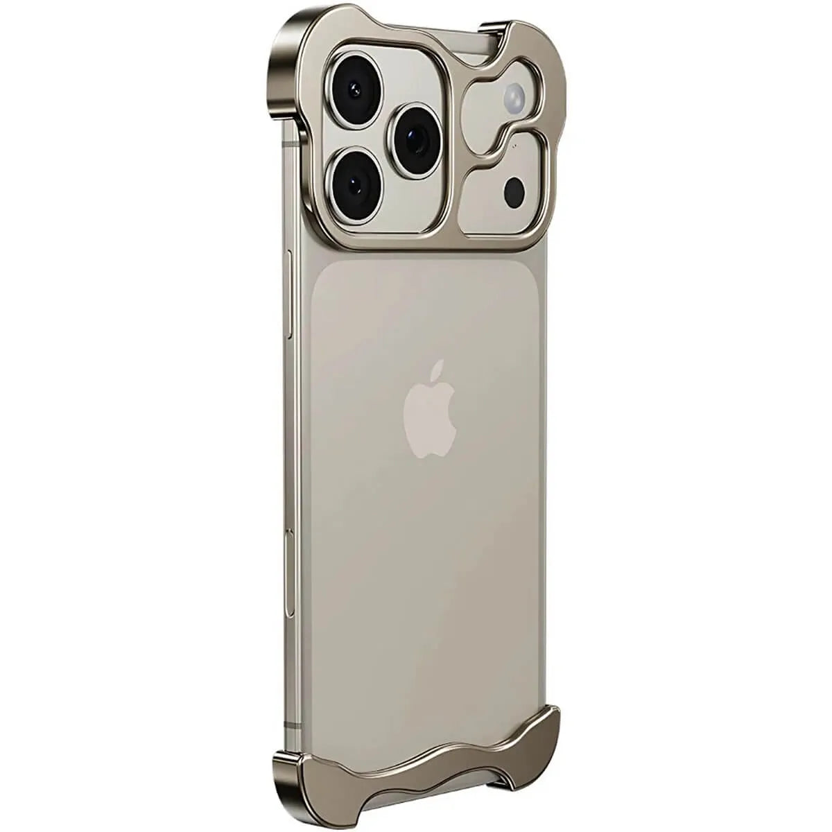 Buy Aluminum Alloy Anti-fall Heat Dissipation Bezel Slim iPhone Case , Pekah at Caseles -iPhone 17 Pro Max, Gold