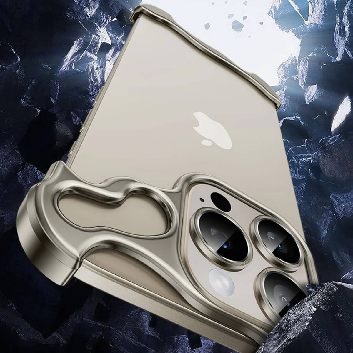 Buy Aluminum Alloy Anti-fall Heat Dissipation Bezel Slim iPhone Case , Pekah at Caseles -iPhone 17 Pro Max, Orange