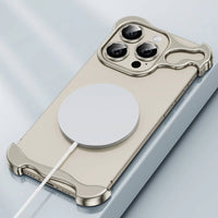 Buy Aluminum Alloy Anti-fall Heat Dissipation Bezel Slim iPhone Case , Pekah at Caseles -iPhone 17 Pro Max, Orange