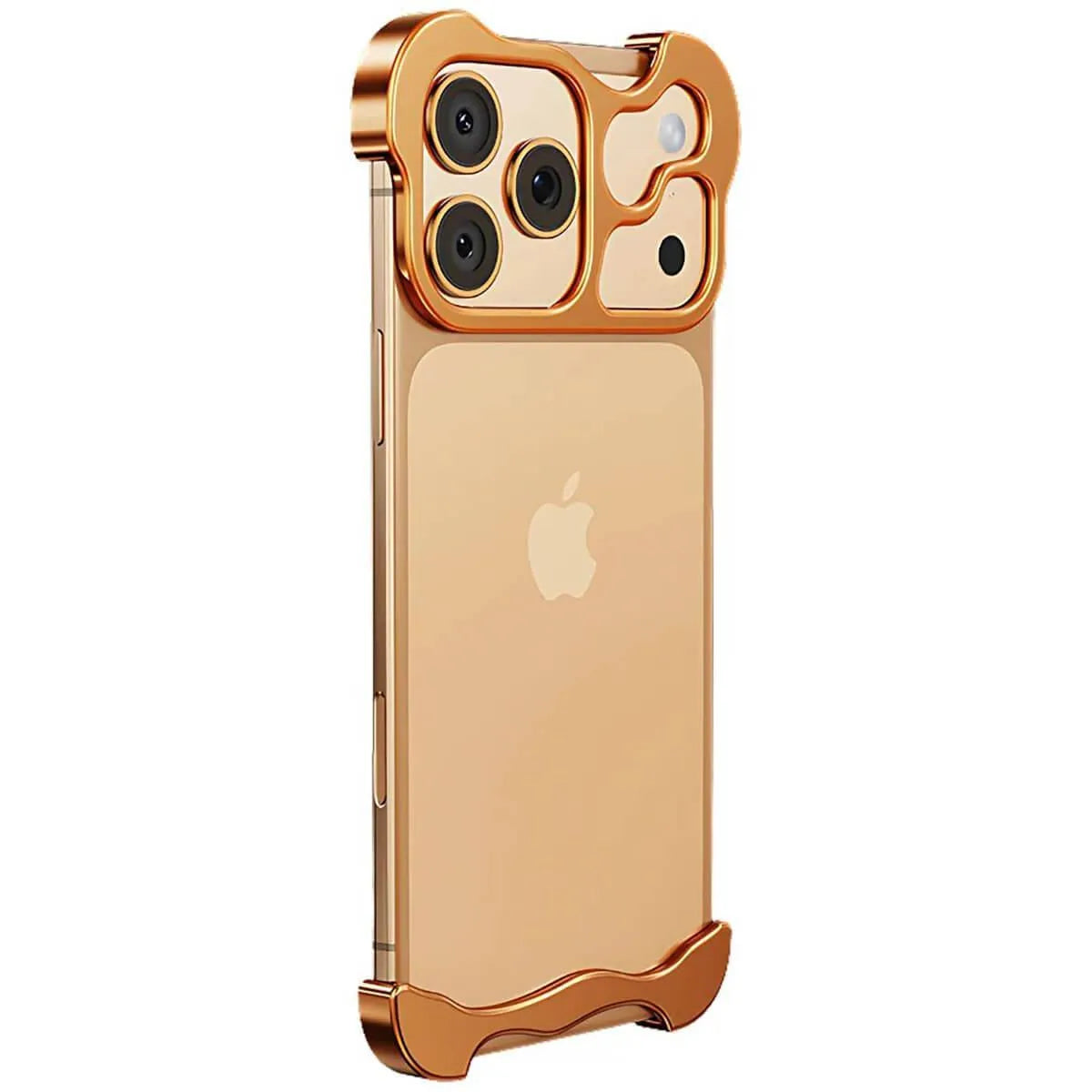 Buy Aluminum Alloy Anti-fall Heat Dissipation Bezel Slim iPhone Case , Pekah at Caseles -iPhone 17 Pro Max, Orange