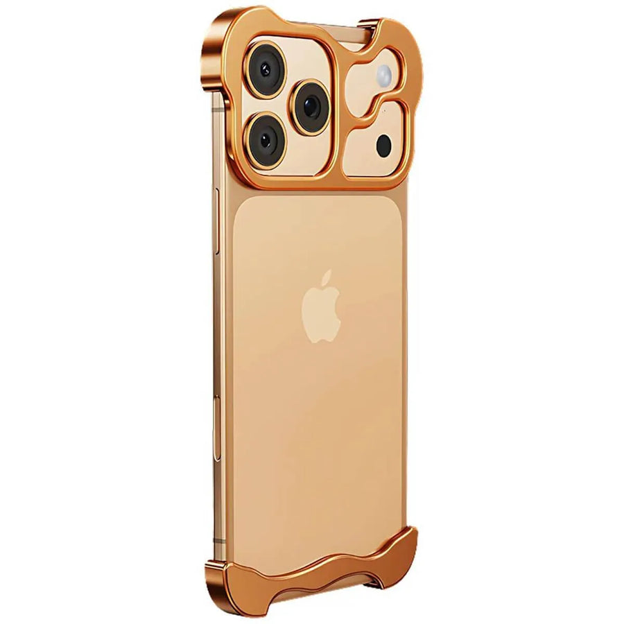 Buy Aluminum Alloy Anti-fall Heat Dissipation Bezel Slim iPhone Case , Pekah at Caseles -iPhone 17 Pro Max, Orange