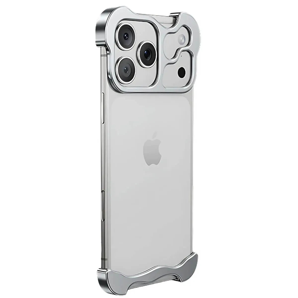 Buy Aluminum Alloy Anti-fall Heat Dissipation Bezel Slim iPhone Case , Pekah at Caseles -iPhone 17 Pro Max, Silver
