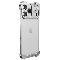 Buy Aluminum Alloy Anti-fall Heat Dissipation Bezel Slim iPhone Case , Pekah at Caseles -iPhone 17 Pro Max, Silver