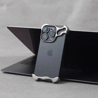 Buy Aluminum Alloy Anti-fall Heat Dissipation Bezel Slim iPhone Case , Pekah at Caseles -Silver, iPhone 16 Pro Max