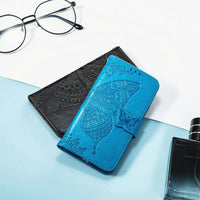 Buy Wallet Case for Motorola, Leather Flip Cover with Card Slots, Wrist Strap, Butterfly Embossed Design, Stand Feature - PENNY at Caseles-Motorola Edge (2026), Rose Gold