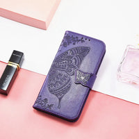 Buy Wallet Case for Motorola, Leather Flip Cover with Card Slots, Wrist Strap, Butterfly Embossed Design, Stand Feature - PENNY at Caseles-Motorola Edge (2026), Rose Gold