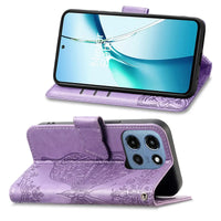 Buy Wallet Case for Motorola, Leather Flip Cover with Card Slots, Wrist Strap, Butterfly Embossed Design, Stand Feature - PENNY at Caseles-Motorola Edge (2026), Rose Gold