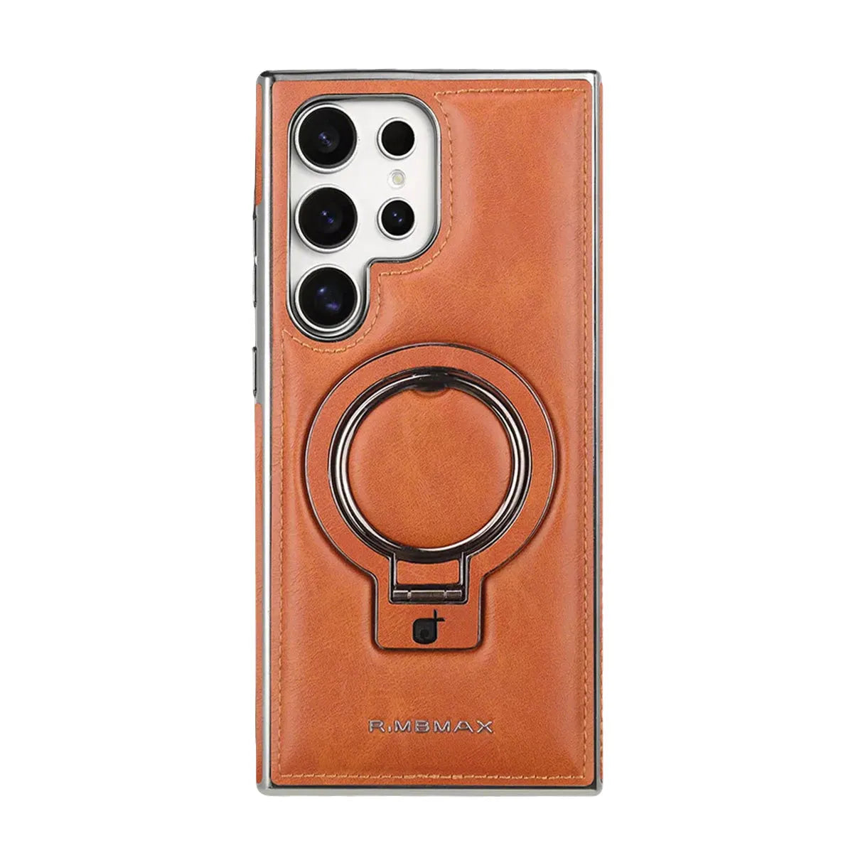 Buy Luxury Leather Magnetic Case for Samsung, Built-in Invisible Stand, Premium Phone Cover - PHONIEX at Caseles-Samsung Galaxy S25 Ultra, Bronze