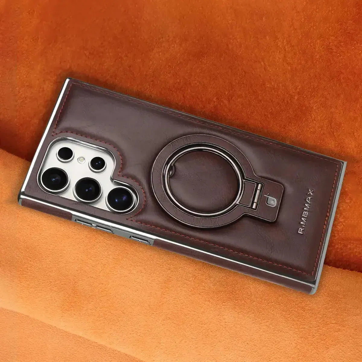 Caseles Luxury Leather Magnetic Case for Samsung, Built-in Invisible ...