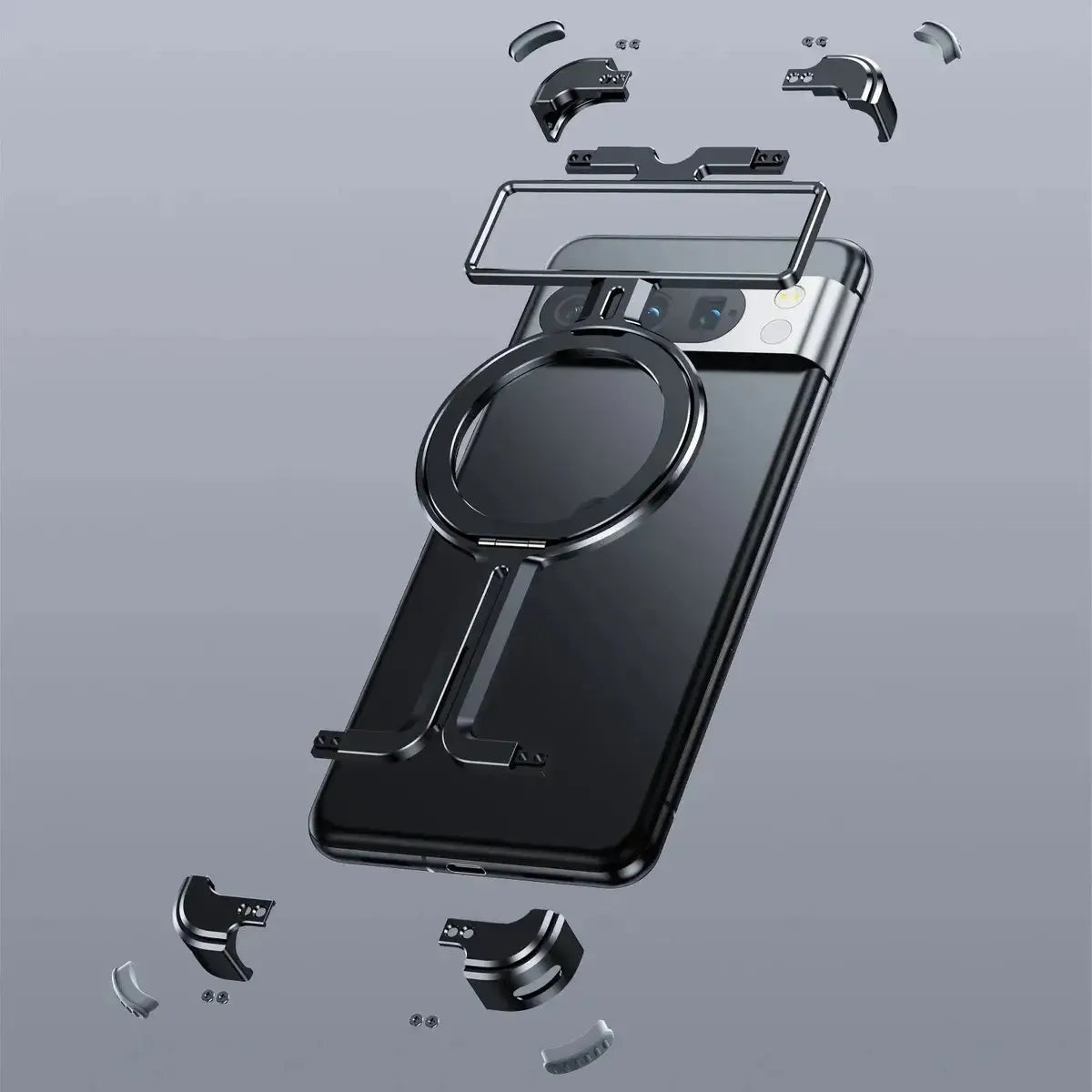 Buy Pie Case, with Invisible Magnetic O-Ring Stand Case, Minimalist Phone Case for Pixel - Pie for pixel at Caseles-Google Pixel 9 Pro Fold, 