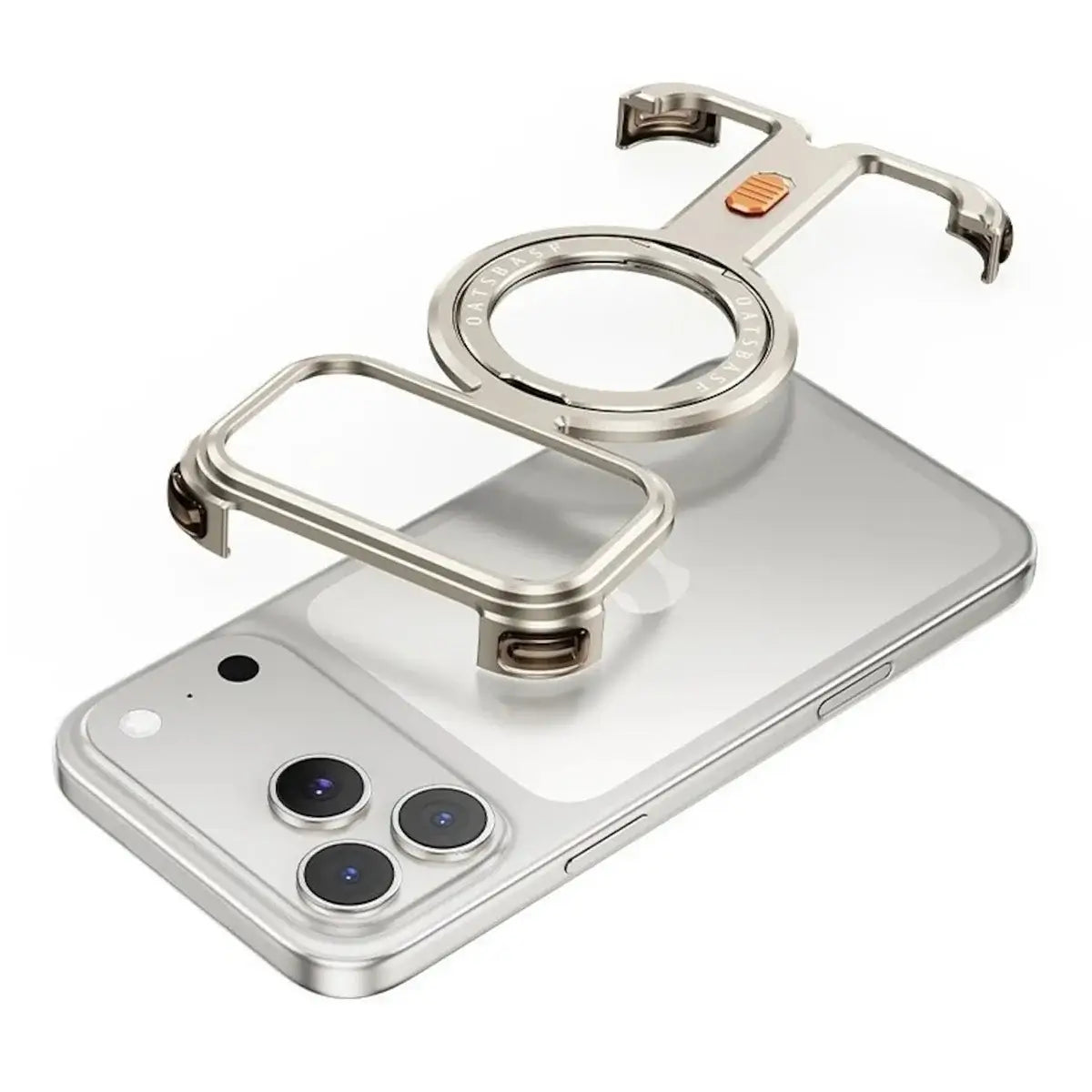 Buy Pie Case, with Invisible Magnetic O-Ring Stand Case, Minimalist Phone Case for iPhone - PIE at Caseles-iPhone 17 Pro Max, Gray