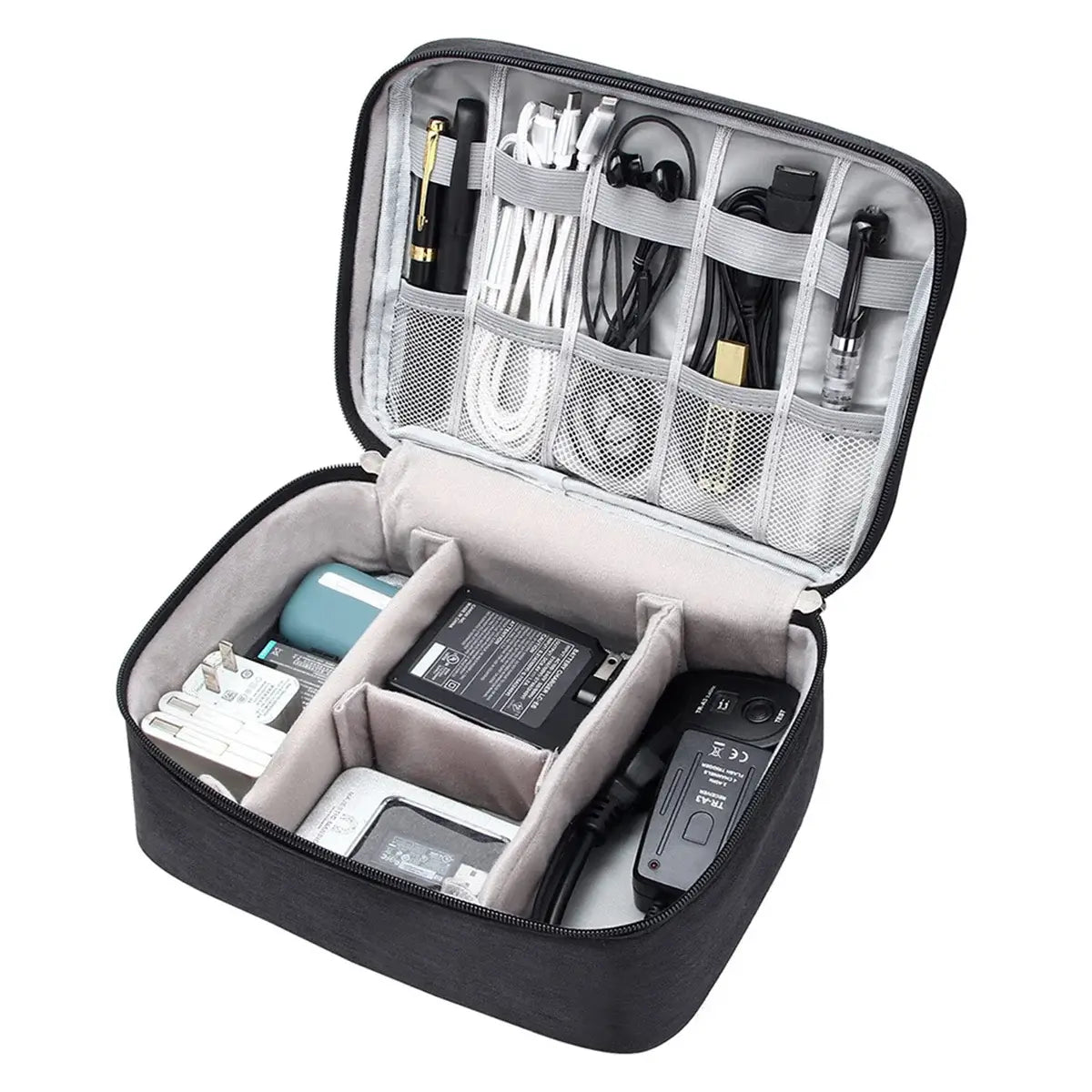 Buy Water-Resistant Travel Storage Case for Cables, Chargers, Power Banks & Mobile Accessories- BOW PHONE BRACELET at Caseles-Gray, 