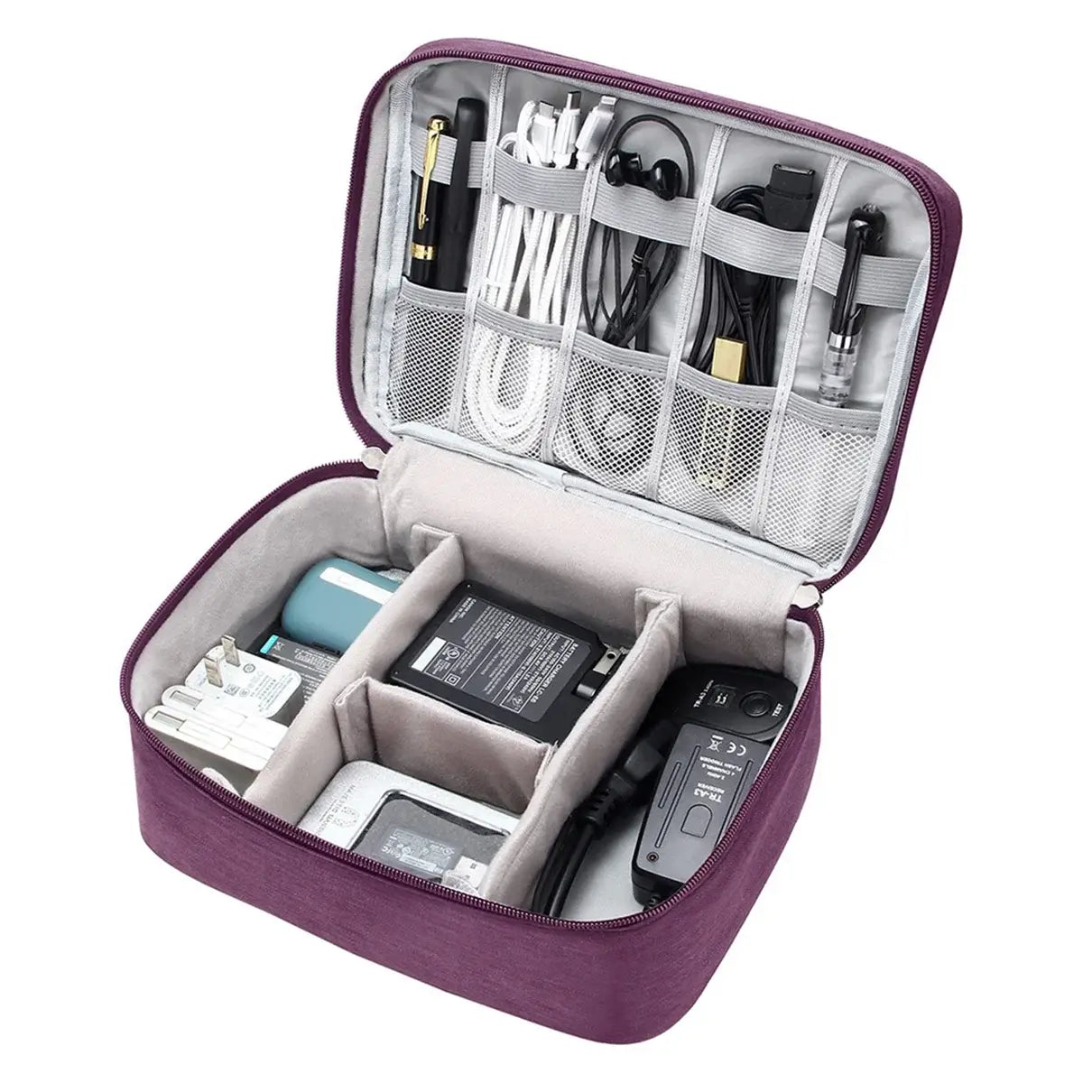 Buy Water-Resistant Travel Storage Case for Cables, Chargers, Power Banks & Mobile Accessories- BOW PHONE BRACELET at Caseles-Gray, 
