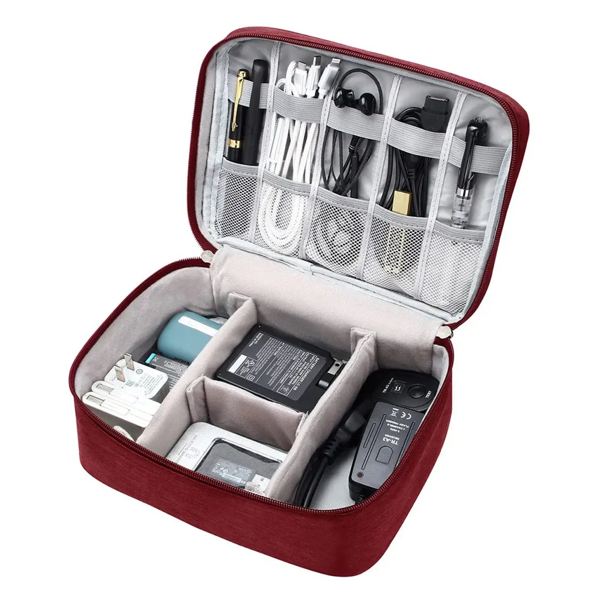 Buy Water-Resistant Travel Storage Case for Cables, Chargers, Power Banks & Mobile Accessories- BOW PHONE BRACELET at Caseles-Gray, 