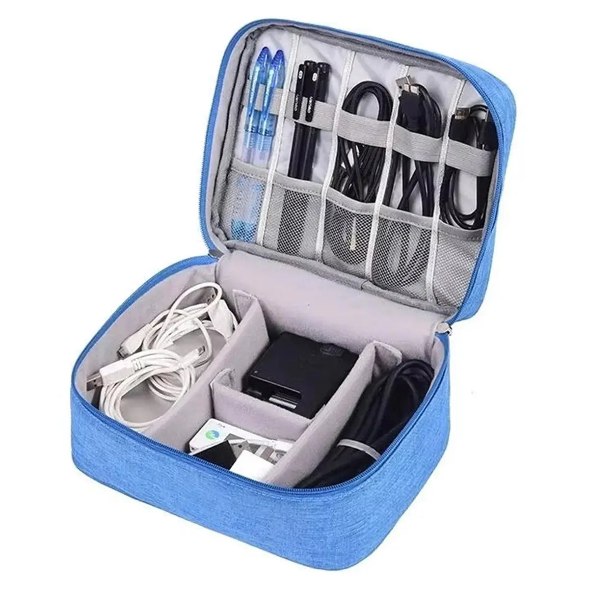 Buy Water-Resistant Travel Storage Case for Cables, Chargers, Power Banks & Mobile Accessories- BOW PHONE BRACELET at Caseles-Gray, 