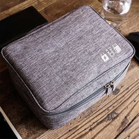 Buy Water-Resistant Travel Storage Case for Cables, Chargers, Power Banks & Mobile Accessories- BOW PHONE BRACELET at Caseles-Gray, 