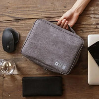 Buy Water-Resistant Travel Storage Case for Cables, Chargers, Power Banks & Mobile Accessories- BOW PHONE BRACELET at Caseles-Gray, 