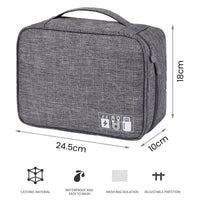 Buy Water-Resistant Travel Storage Case for Cables, Chargers, Power Banks & Mobile Accessories- BOW PHONE BRACELET at Caseles-Gray, 