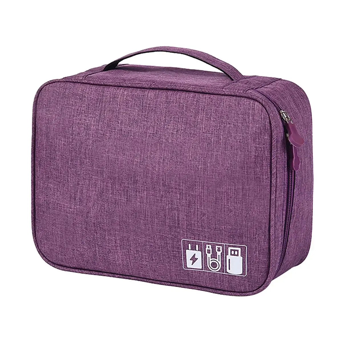 Buy Water-Resistant Travel Storage Case for Cables, Chargers, Power Banks & Mobile Accessories- BOW PHONE BRACELET at Caseles-Purple, 