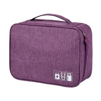 Buy Water-Resistant Travel Storage Case for Cables, Chargers, Power Banks & Mobile Accessories- BOW PHONE BRACELET at Caseles-Purple, 