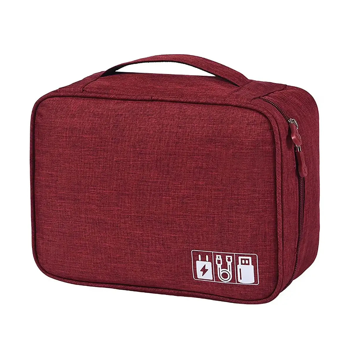 Buy Water-Resistant Travel Storage Case for Cables, Chargers, Power Banks & Mobile Accessories- BOW PHONE BRACELET at Caseles-Red, 