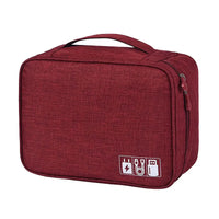 Buy Water-Resistant Travel Storage Case for Cables, Chargers, Power Banks & Mobile Accessories- BOW PHONE BRACELET at Caseles-Red, 
