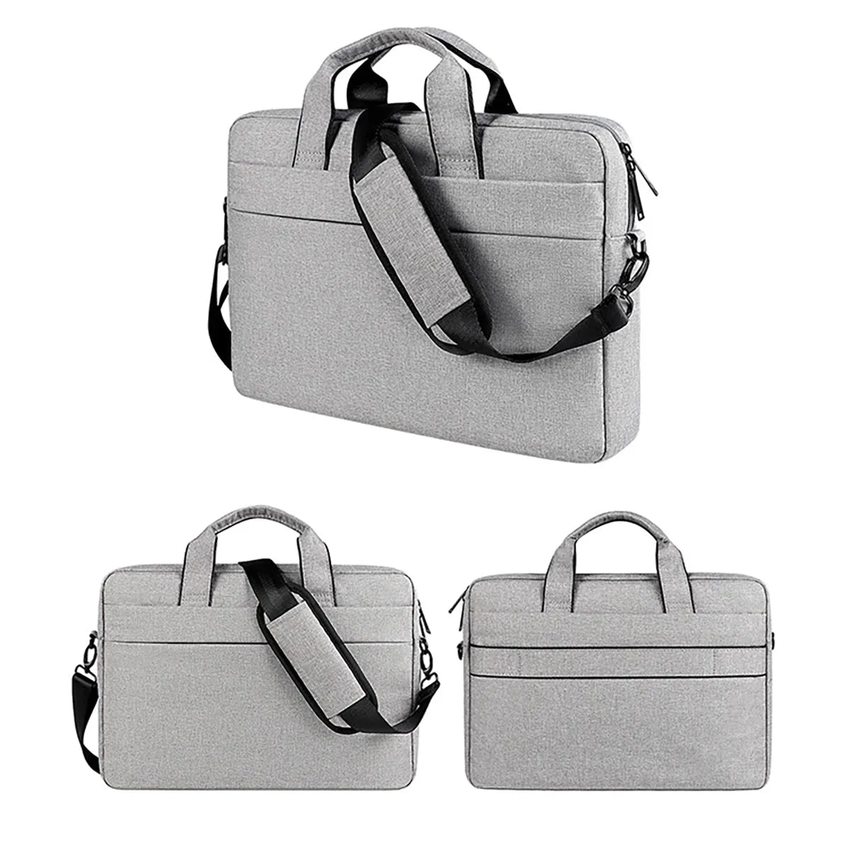 Buy Multifunctional Laptop Sleeve – Waterproof Portable Bag with Shoulder Strap, Fits 14.1-15.6” Laptops, Compatible with MacBook & More - Caseles 360 Protective Laptop Shoulder Bag at Caseles-14.1-15.4 inch, Gray