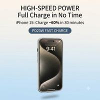 Buy Classic Battery Phone Case, Portable Charging Case, Support Wired Headphone, Ultra Slim Portable Rechargeable Battery Pack Charging - POWER CASE at Caseles-iPhone 17 Pro Max, Black