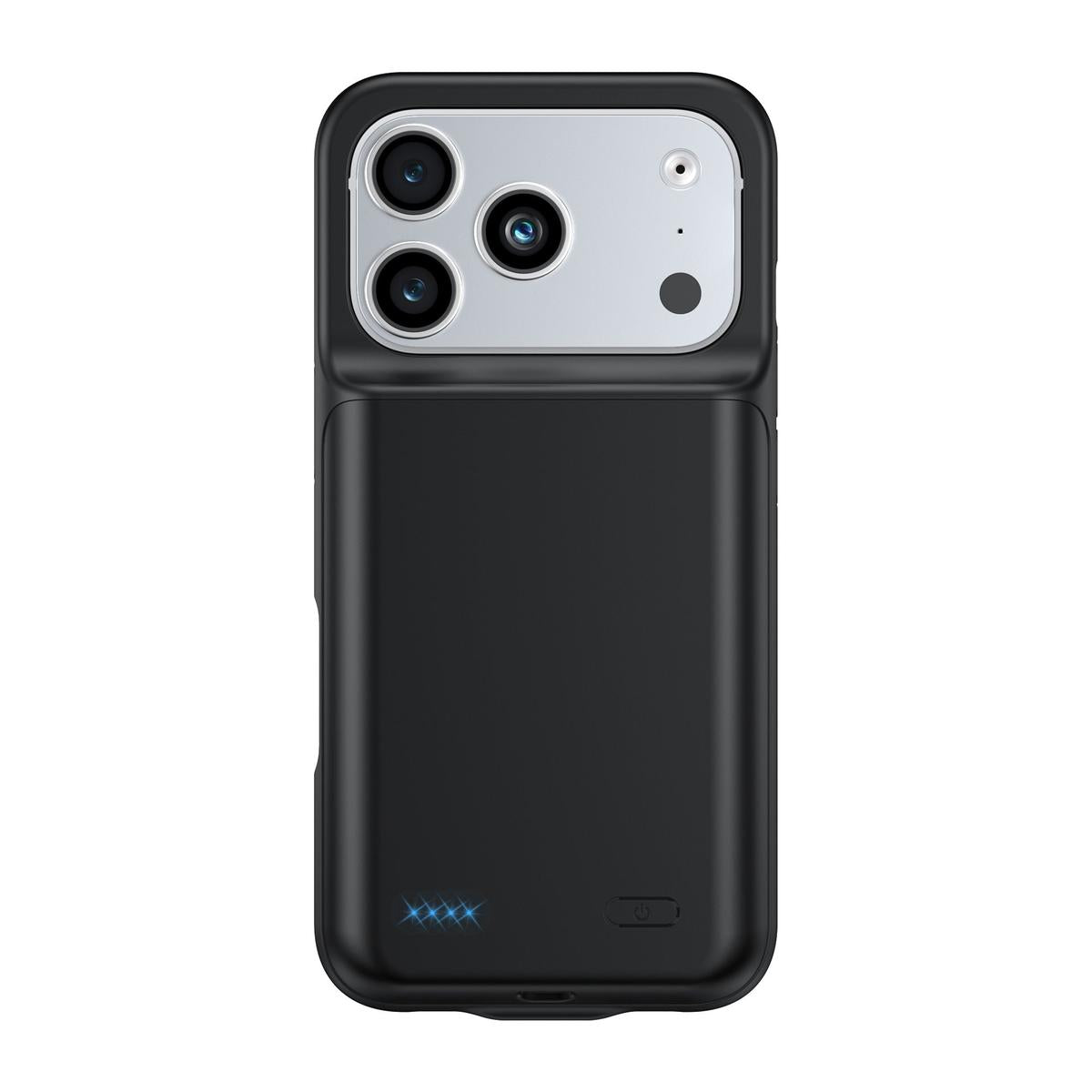 Buy Classic Battery Phone Case, Portable Charging Case, Support Wired Headphone, Ultra Slim Portable Rechargeable Battery Pack Charging - POWER CASE at Caseles-iPhone 17 Pro Max, Black