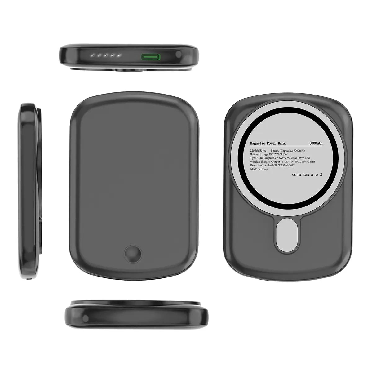 Buy 5000Ah / 10000mAh Portable Magsafe Power Bank Fast Charger Magnetic Wireless Charger - POWER POD at Caseles-5000mAh, 