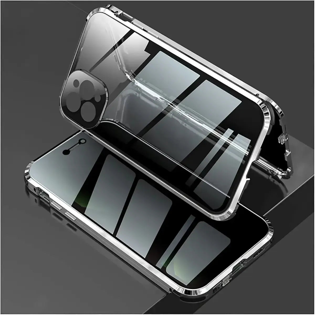 Buy Caseles Classic Rotating Case for iPad, 360° Rotating Flip Leather Stand Auto Sleep and Wake Protective Smart Case at Caseles-iPhone 16 Pro Max, Silver