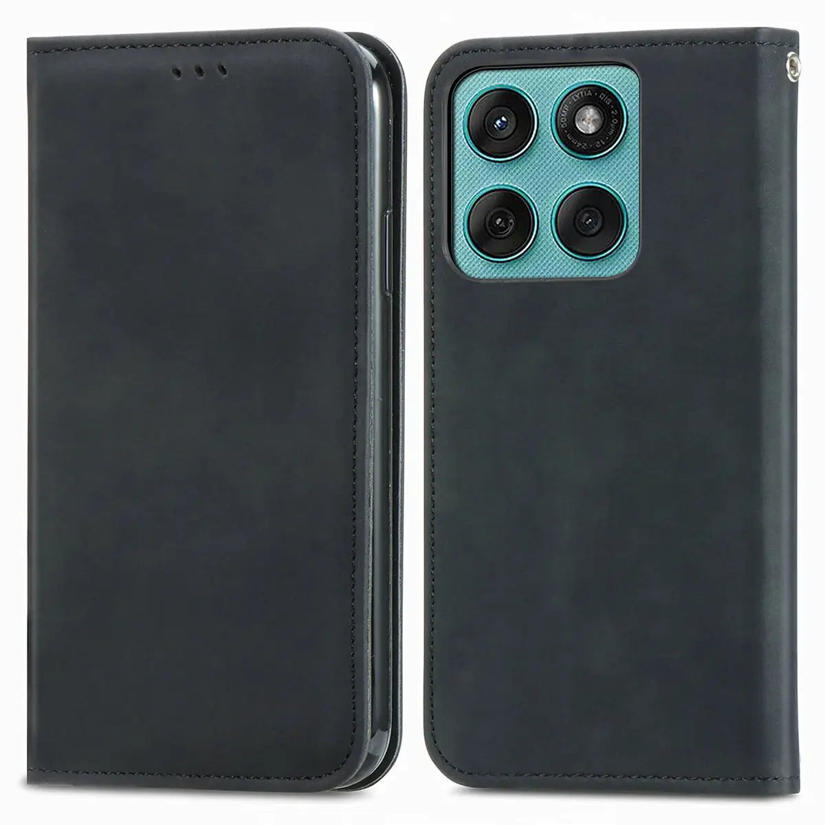 Buy Skin Touch Leather Wallet Case with Magnetic Closure, Slim Card Holder Flip Cover with Foldable Kickstand, Shockproof Protective Phone Case - Rhodes at Caseles-Motorola Edge Plus (2026), Bronze