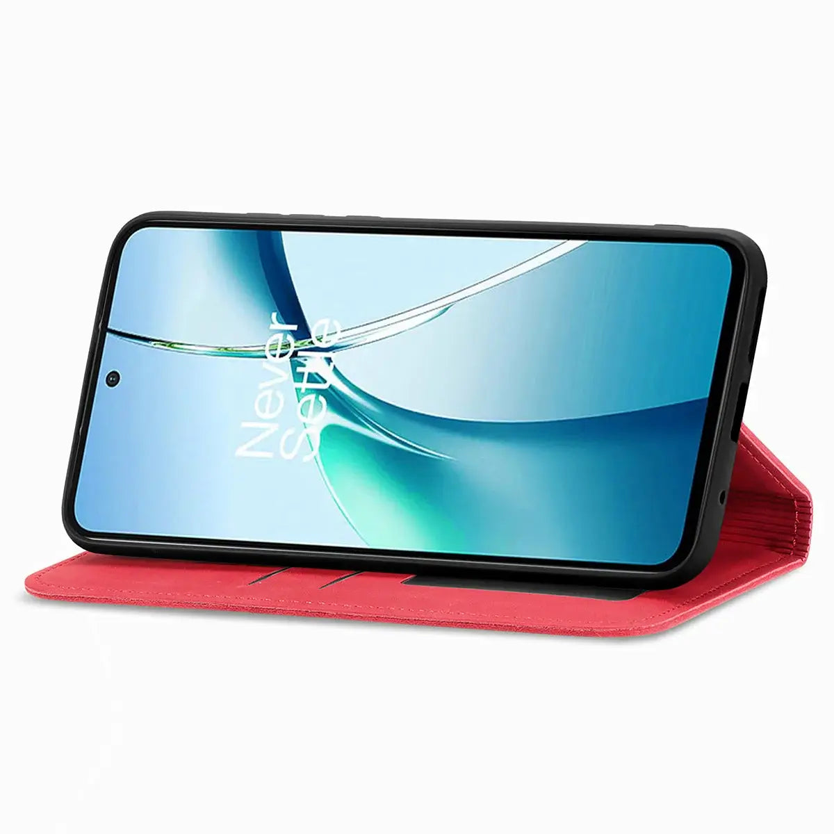 Buy Skin Touch Leather Wallet Case with Magnetic Closure, Slim Card Holder Flip Cover with Foldable Kickstand, Shockproof Protective Phone Case - Rhodes at Caseles-Motorola Edge Plus (2026), Bronze