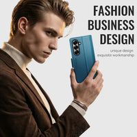 Buy Premium PU Leather Wallet Case with RFID Blocking, Secure Magnetic Closure, Card Slots & Multi-Angle Kickstand - ROAN at Caseles-Samsung Galaxy Z Fold 8 Ultra, Black