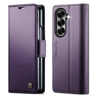 Buy Premium PU Leather Wallet Case with RFID Blocking, Secure Magnetic Closure, Card Slots & Multi-Angle Kickstand - ROAN at Caseles-Samsung Galaxy Z Fold 8 Ultra, Black