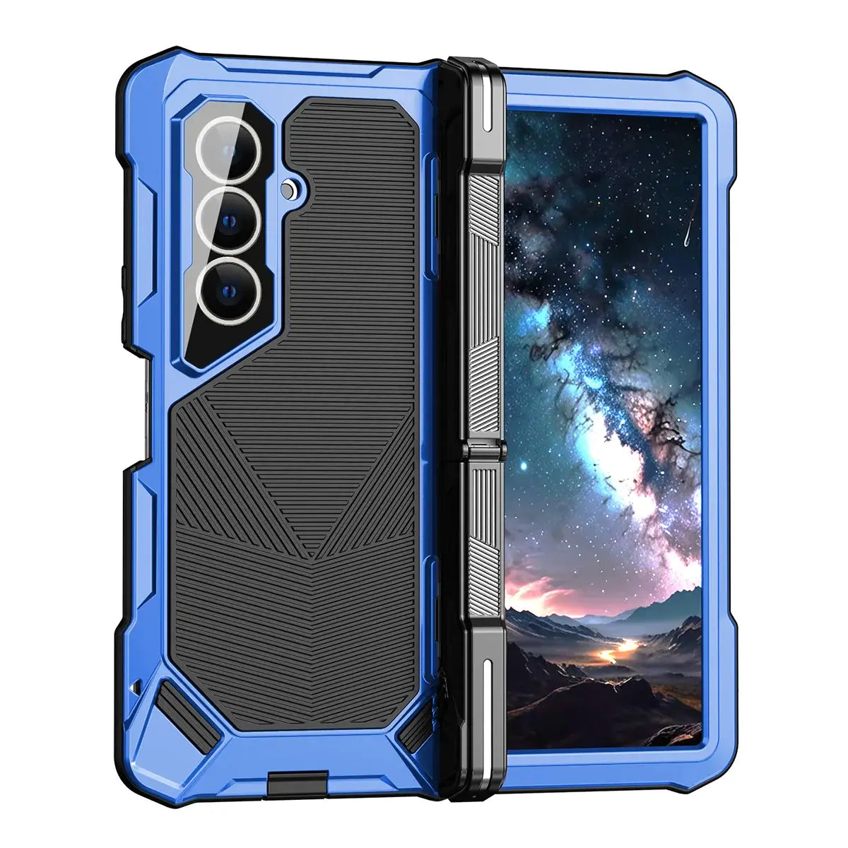 Buy Heavy-Duty Magnetic Case with Built-In PET Screen Protector, Hinge Guard & 18FT Drop Defense - ROOK at Caseles-Samsung Galaxy Z Fold 8 Ultra, Black