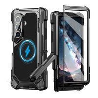 Buy Heavy-Duty Magnetic Case with Built-In PET Screen Protector, Hinge Guard & 18FT Drop Defense - ROOK at Caseles-Samsung Galaxy Z Fold 8 Ultra, Black